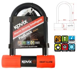 Kłódka U-Lock z alarmem KOVIX KTL14-150 czarna
