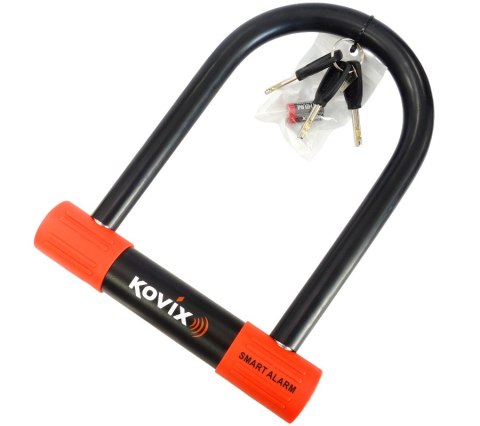 Kłódka U-Lock z alarmem KOVIX KTL16-210 czarna Kłódka U-Lock z alarmem KOVIX KTL16-210 czarna