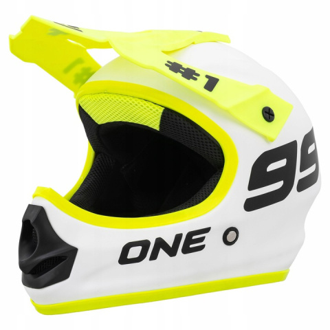Kask na hulajnogę Cross Enduro Homologacja Monster Biały Kask na hulajnogę Cross Enduro Homologacja Monster Biały
