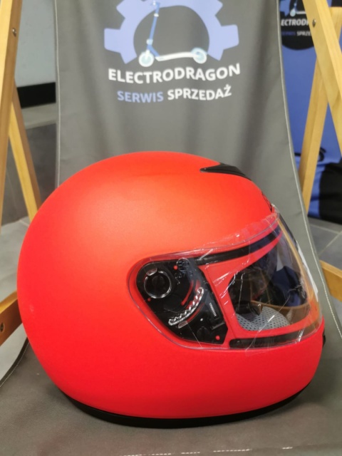 KASK MOTOCYKLOWY Z SZYBĄ INTEGRALNY NA MOTOR SKUTER M