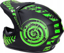 Kask na hulajnogę JST Cross Enduro czarno-zielony