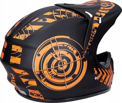 Kask na hulajnogę JST Cross Enduro czarno-pomarańczowy Kask na hulajnogę JST Cross Enduro czarno-pomarańczowy