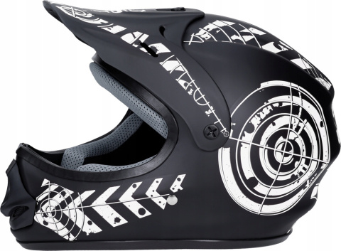 Kask na hulajnogę JST Cross Enduro czarno-biały