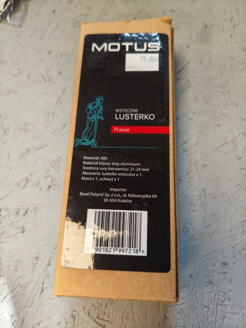 Lusterko prawe do roweru hulajnogi elektrycznej